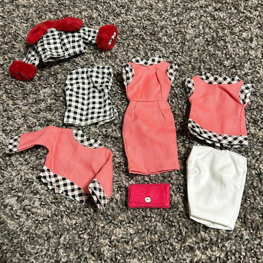 Handmade Homemade Fashion Doll Barbie Clothing Clothes Dress Tops Jacket Plaid
